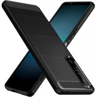 Гелевый чехол Carbon Fiber для Sony Xperia 1 IV (Черный)
